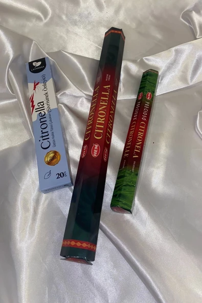 Sivrisinek Önleyici Citronella Çubuk Tütsü Seti 3*20 Çubuk Oda Ve Bahçe Boyu - Resim 6