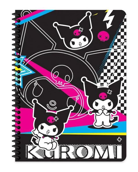 Keskin Color Kuromi 80 Yaprak Karton Kapak Defter 2 li Set 1 - 2