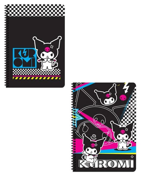 Keskin Color Kuromi A4 80 Yaprak Karton Kapak Defter 2 li Set 2