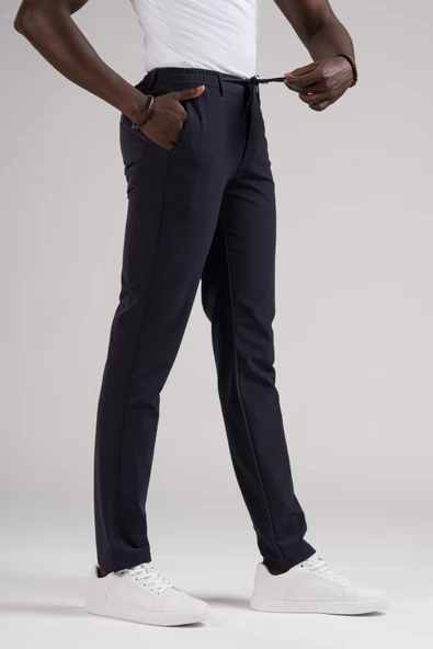 Dorss Regular Fit Beli Lastikli Ve İplikli Full Likralı Yazlık Jogger Pantolon - 7