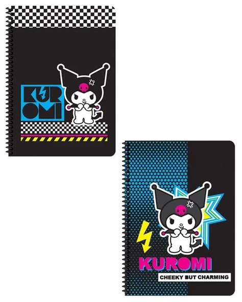 Keskin Color Kuromi A4 80 Yaprak Karton Kapak Defter 2 li Set 4