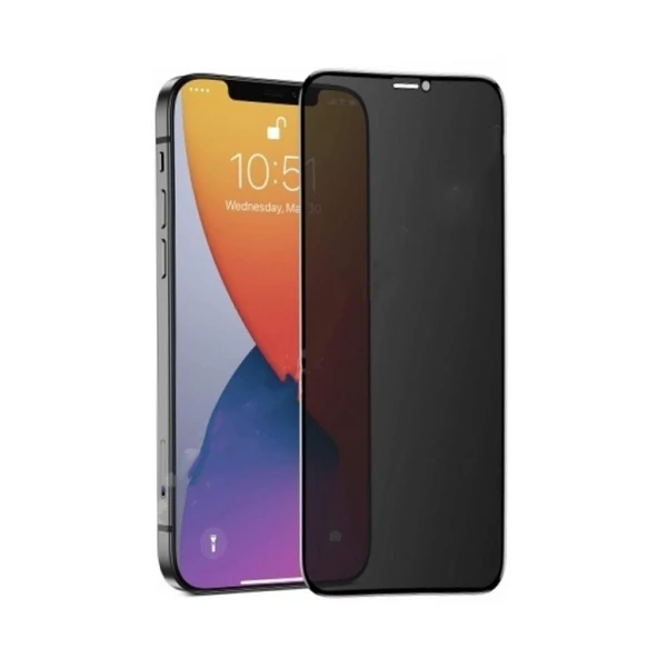 iPhone 12 Pro Max Hayalet Ekran Koruyucu Tam Kaplayan Gizli - 1