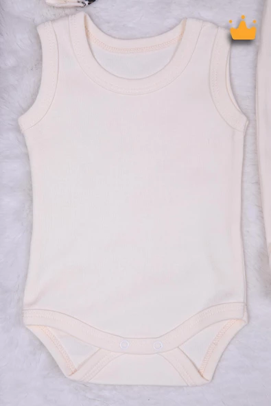 Babyhola Leopar Desen Kız Bebek Yenidoğan 8'li Tulum Seti 0-3 Ay Hediyelik Hastane Çıkışı 5016 - 6