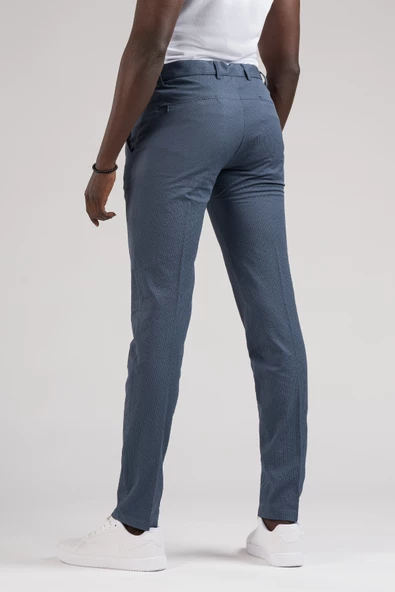 Ecer Slimfit Beli Yarım Lastikli Ve İplikli Gofre Kumaş Yazlık Jogger Pantolon - 10