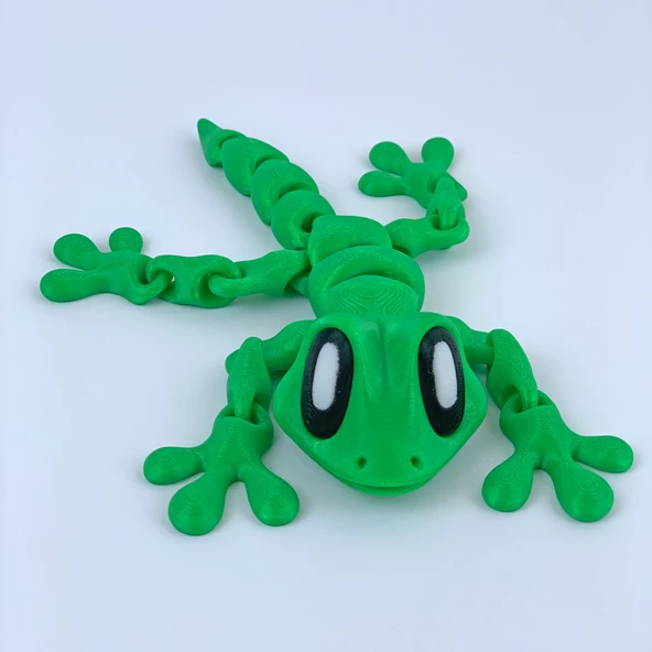 3D Hareketli Gecko Kertenkele Figürlü Oyuncak - Yeşil - 5