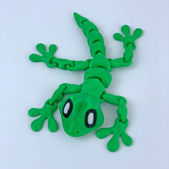 3D Hareketli Gecko Kertenkele Figürlü Oyuncak - Yeşil - 2