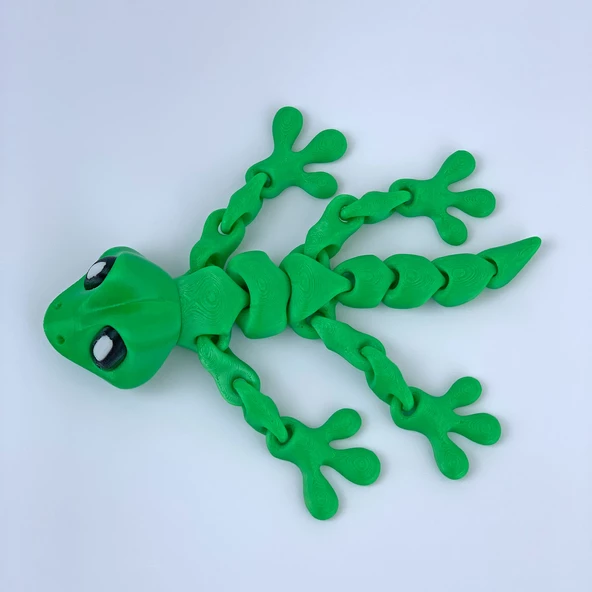 3D Hareketli Gecko Kertenkele Figürlü Oyuncak - Yeşil - 6