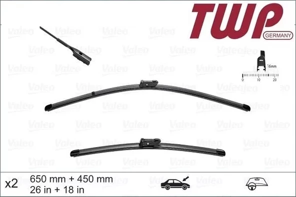 3V1998001 Silecek Süpürgesi SAĞ & SOL Set - Superb 2015->