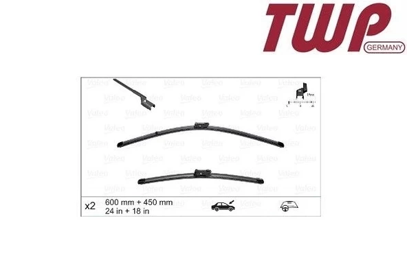 3T1998001 Silecek Süpürgesi SOL & SAĞ Set - Passat-Superb