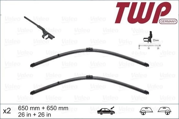 7L6955425A Silecek Süpürgesi Set 2007-2010 - Touareg