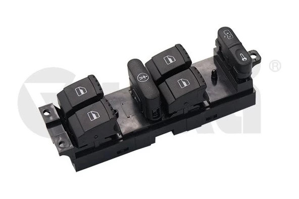 1J4959857D Cam Açma Anahtarı 4'lü Kırmızı Işık - Bora-Golf 4-Passat ürün görseli 1