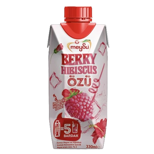 Meysu Berry Hıbıscus Özü 330 Ml X 12 Adet