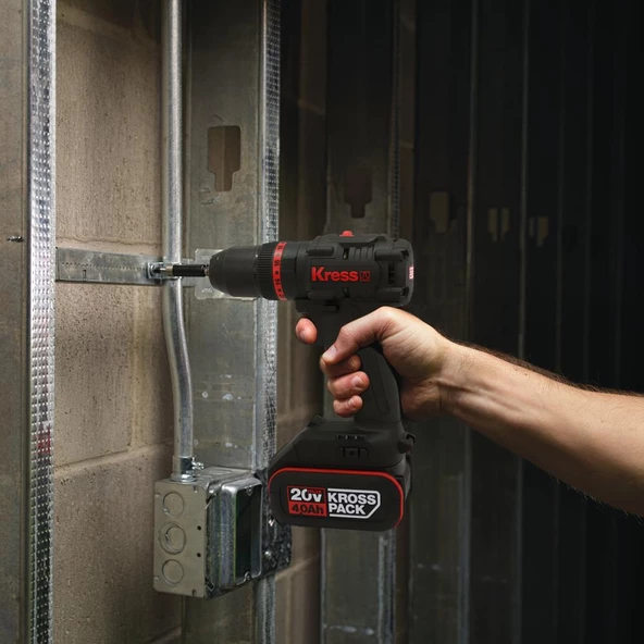 Kress KUC30.91 20Volt Kömürsüz Profesyonel Şarjlı Darbeli Matkap (Akü Dahil Değildir) - 11