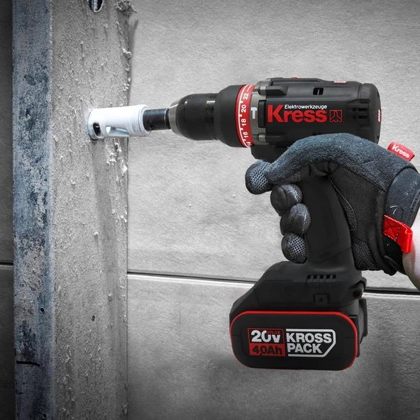 Kress Kuc31.91 20Volt Kömürsüz Profesyonel Şarjlı Darbeli Matkap (Akü Dahil Değildir) - 7