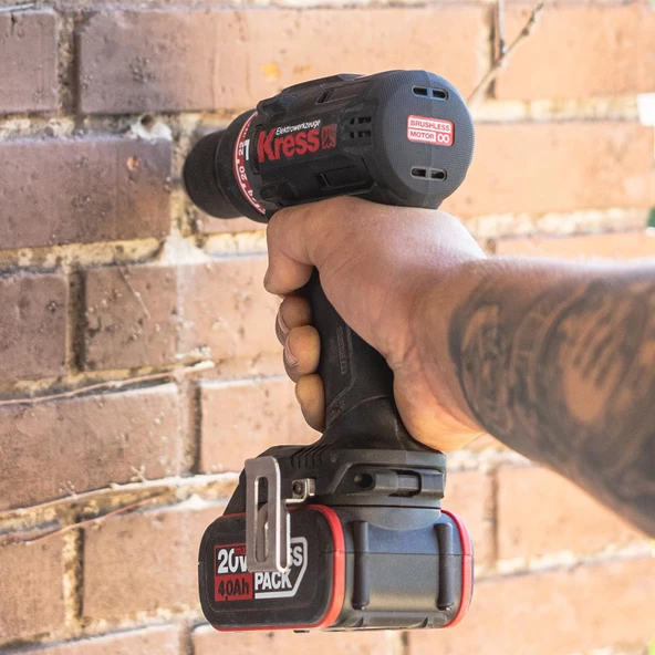 Kress Kuc31.91 20Volt Kömürsüz Profesyonel Şarjlı Darbeli Matkap (Akü Dahil Değildir) - 6