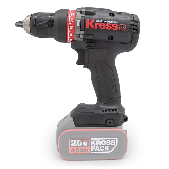 Kress Kuc31.91 20Volt Kömürsüz Profesyonel Şarjlı Darbeli Matkap (Akü Dahil Değildir) - 2