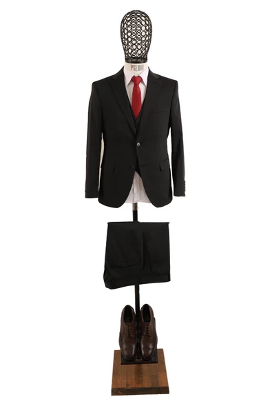 Yelekli Takım Elbise Slim Fit - 2