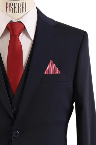 Yelekli Takım Elbise Slim Fit - 5