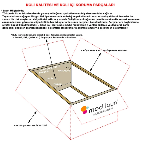 MODİLAYN Gamzem MUTFAK 55x138 cm Mutfak Erzak Kiler Depolama Düzenleyici Dolabı - 7