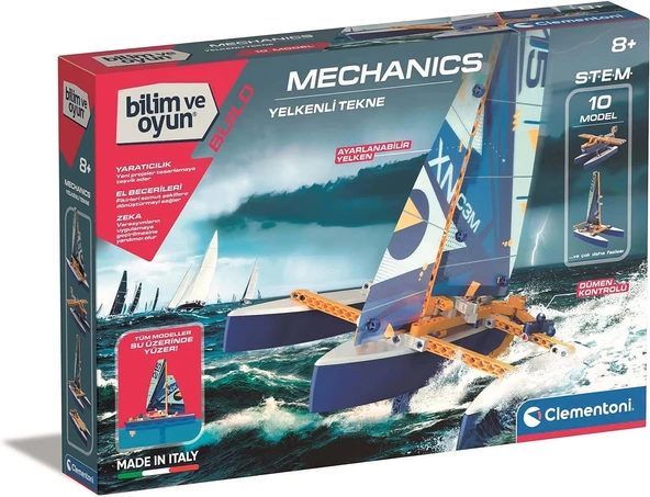Clementoni Mekanik Laboratuvarı 64319- Yelkenli Tekne Oyuncak