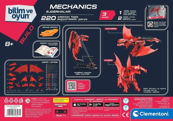 Clementoni Mekanik Laboratuvarı 64327 Uçan Ejderha - 3
