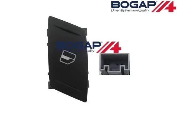 1Z0959856 Cam Açma Anahtarı Arka SAĞ - Octavıa 2004-2008