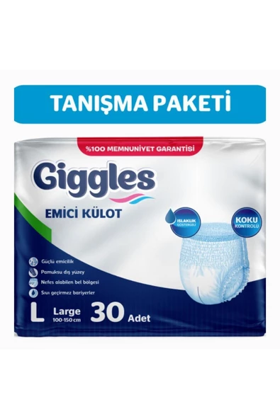 Yetişkin Emici Külot Large Tanışma Paketi 30'lu