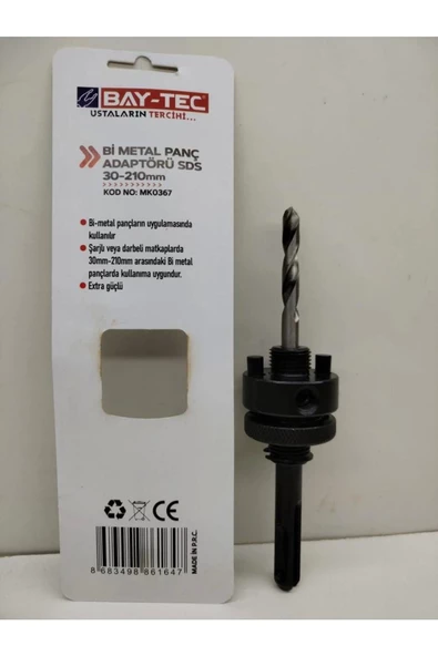 Bay-Tec Bi Metal Panç Adaptörü SDS 30-210mm MK0367 - 3
