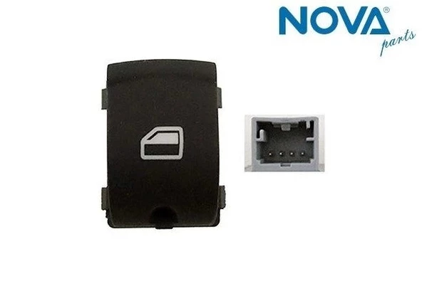 4F0959855A Cam Açma Anahtarı Tekli - Audı A3-A6-Q7-Rs6