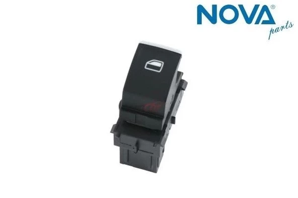 5G0959855L Cam Açma Anahtarı Tekli Krom - Golf-7-Arteon-Passat-Touran