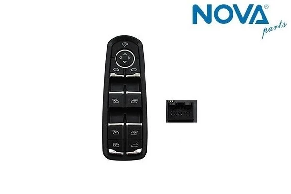 7PP959858A Cam Açma Anahtarı 4'lü Krom Ayna Ayarlı - Porsche-Panamera-Cayenne-Macan ürün görseli 1