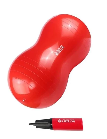 Delta Fıstık Şekilli Pilates Topu + Pilates Topu Pompası 90*45 - 2