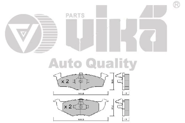 6N0698151C Fren Balatası Ön - Fabıa-Polo