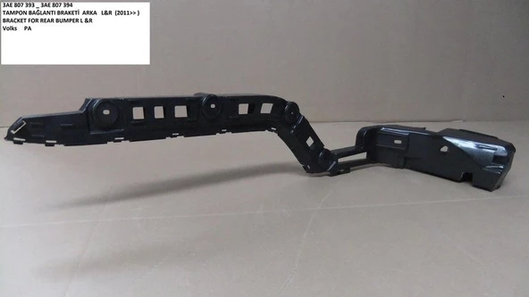 3AE807394 Tampon Bağlantı Braketi Arka SAĞ - Passat 2011-2015