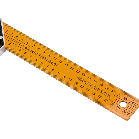 Alüminyum L Gönye Sarı Gönye Cetvel Kaynak Kaynakçı Marangoz Gönyesi 250 mm - 3