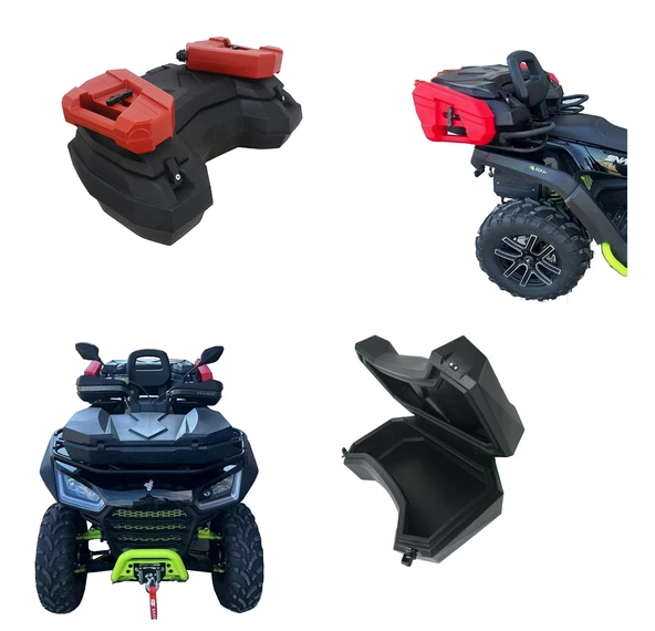 ATV Çantası Ön-Arka Set 105lt. Çift Benzin Bidonlu & 50lt. Ön Diamond Model Çanta - 6