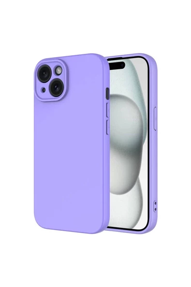 İphone 15 İle Uyumlu İçi Kadife Yumuşak Silikon Lansman Telefon Kılıfı