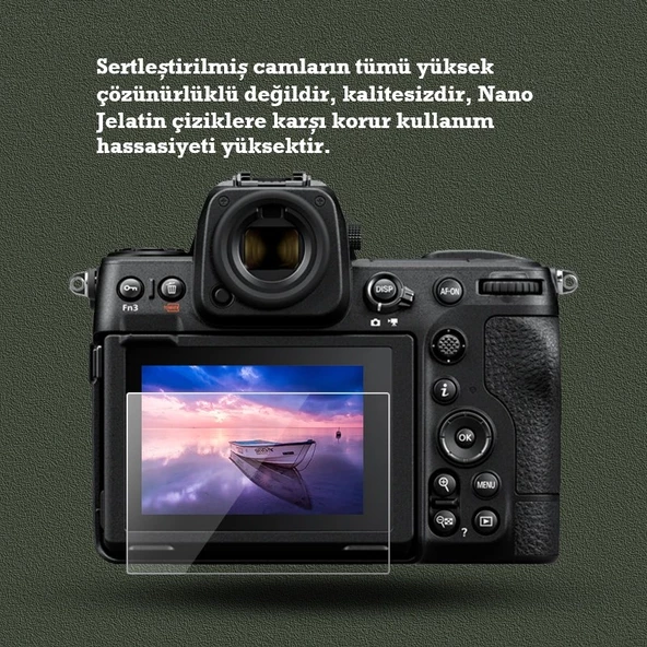 Tfy Store Canon Eos 60D/600D Uyumlu 3 Adet Fotograf Makinesi Için Lcd Ekran Koruyucu Nano Jelatin - 2
