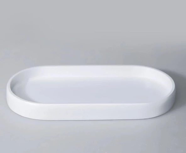 Selim Dekor Leaf Banyo Seti Beyaz-Altın - 4