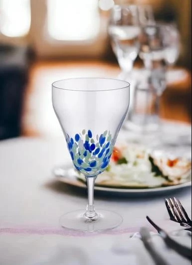 The Mia El Boyaması Şarap Kadehi 300 ml - Resim 3