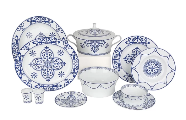 Lucky Art Royal Canterbury Granada 70 Parça Yemek Takımı Seti - 3