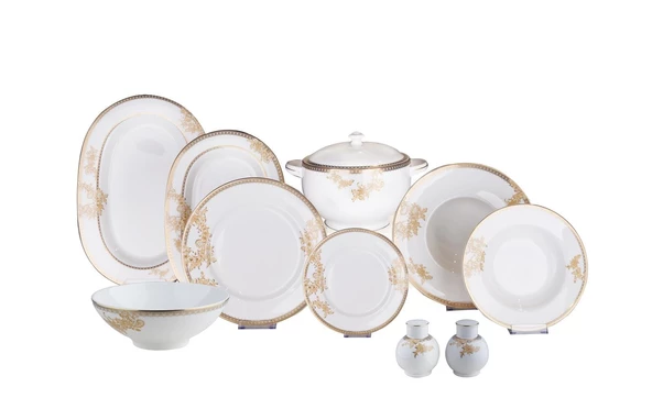 Lucky Art Royal Canterbury Liberty Gold 72 Parça Yemek Takımı - 3