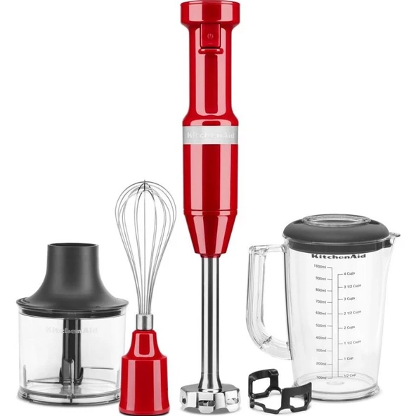 Kitchenaid Aksesuarlı El Blenderi Seti- Empire Red