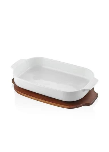 The Mia Woody Kapaklı Fırın Kabı 36x22 cm - 3