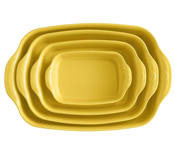 Emile Henry Fırın Kabı Dikdörtgen 36 x 23,5 cm Mat Sarı/Provence Yellow - 3