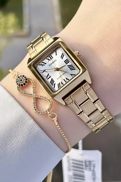 Casio CSISTE68 Gold Renk Hediye Paketli Kadın Kol Saati ürün görseli 1