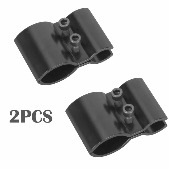 2x10mm 31mm Namlu Montaj Klip Taktik El Feneri Torch Sight Lazer Kapsam Kelepçe - 3