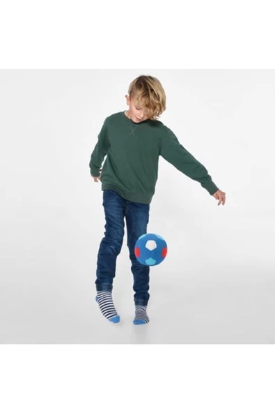 Sparka 12 Cm Mavi Top Futbol Topu Yumuşak Peluş Oyuncak - 2