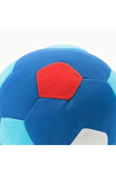 Sparka 12 Cm Mavi Top Futbol Topu Yumuşak Peluş Oyuncak - 3