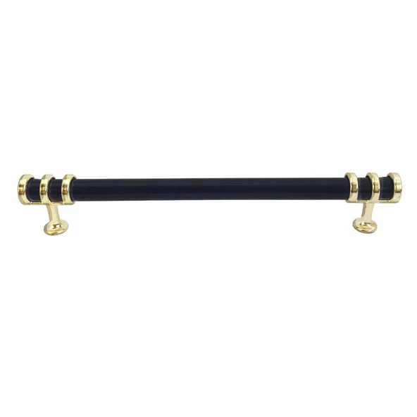 Sarmaşık Kulp Siyah Altın Gold 160 mm Kulp Mobilya Mutfak Dolabı Çekmece Dolap Kapak Kulpu Kulbu Metal Kulpları - 7